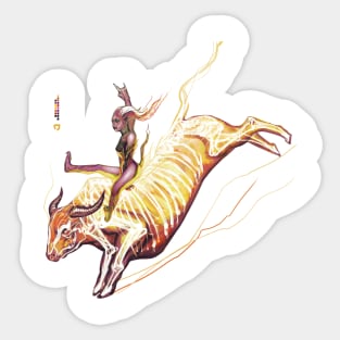 Bull Rider Sticker